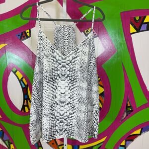 Strappy Lined Tank Top. Snakeskin Print. Size 2XL. In excellent condition!